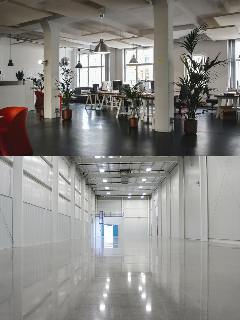 polished concrete floor cost vs tiles